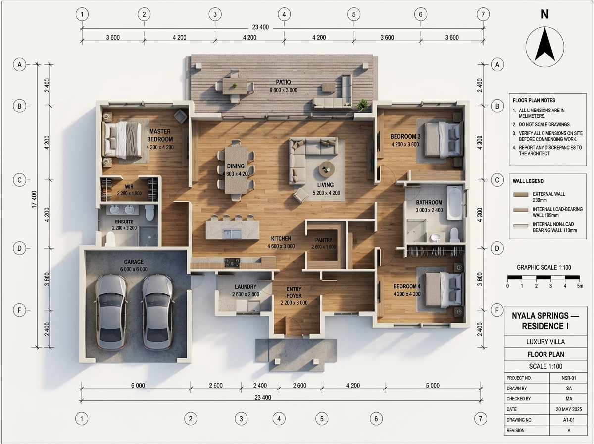 Villa floor plan